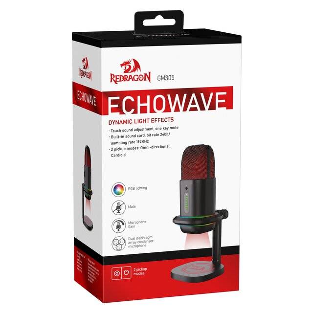 Redragon Echowave GM305 USB RGB Gaming Microphone - 5