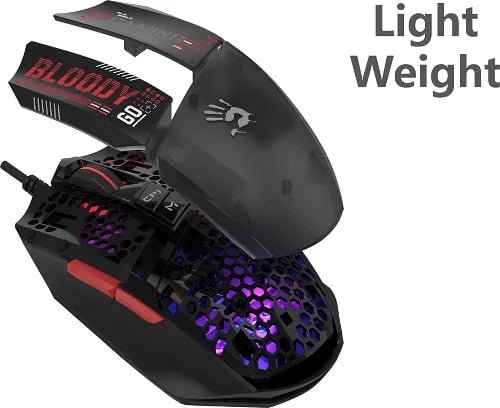 ماوس Bloody W60 Mini Max 12000 DPI RGB USB أسود - 2