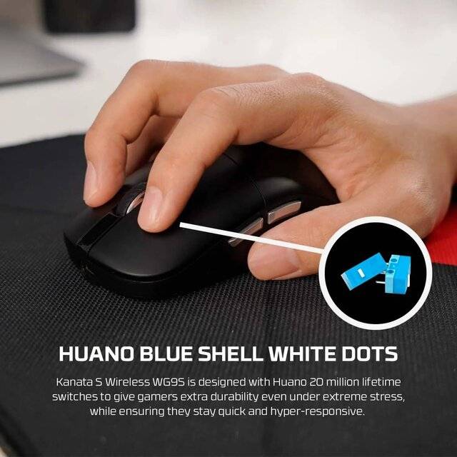ماوس Fantech Kanata S WG9S 12000 DPI Dual-Mode أصفر - 3