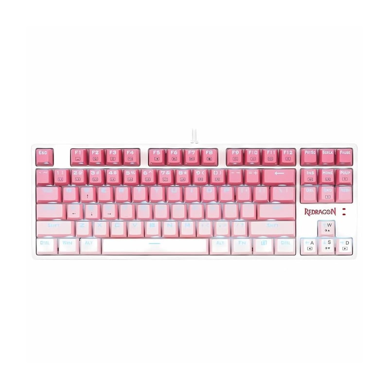 Redragon CASS K645W Mechanical Gaming Keyboard Wired RGB Pink Brown Switch - 6