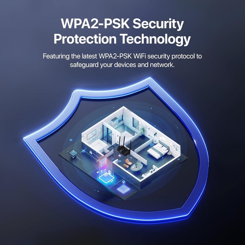 راوتر Tenda AC8 AC1200 ثنائي النطاق جيجابت - 8