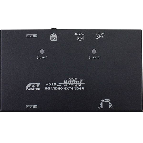 محول Rextron EVBMU-M6119 4K HDBaseT HDMI إلى USB إكستندر على Cat6 100m - 6