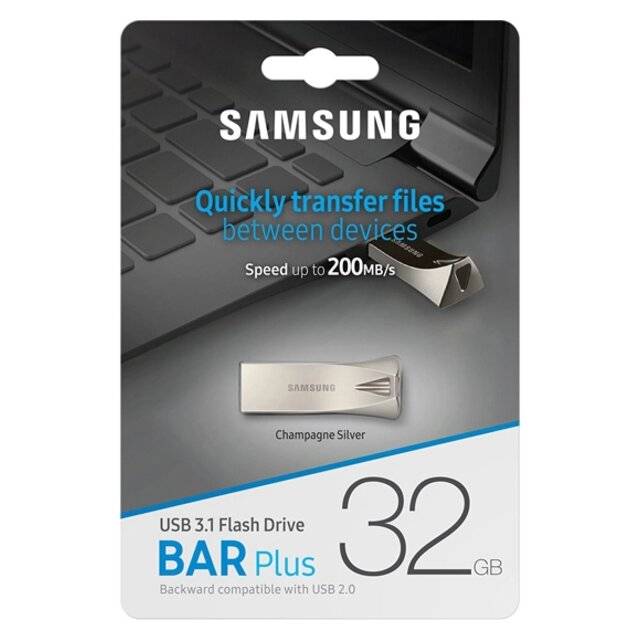 Samsung BAR Plus 32GB USB 3.1 Flash Drive Titan Gray - 5