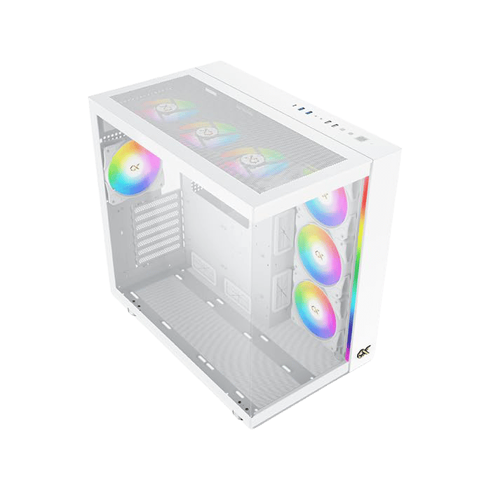 XIGMATEK Aqua Ultra Air Mid-Tower ATX Case White Tempered Glass - 7