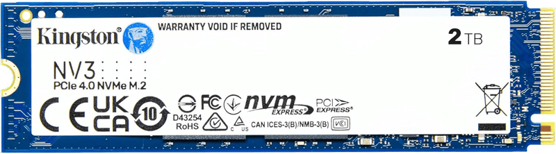 Kingston NV3 2TB NVMe M.2 PCIe 4.0 Internal SSD - 8