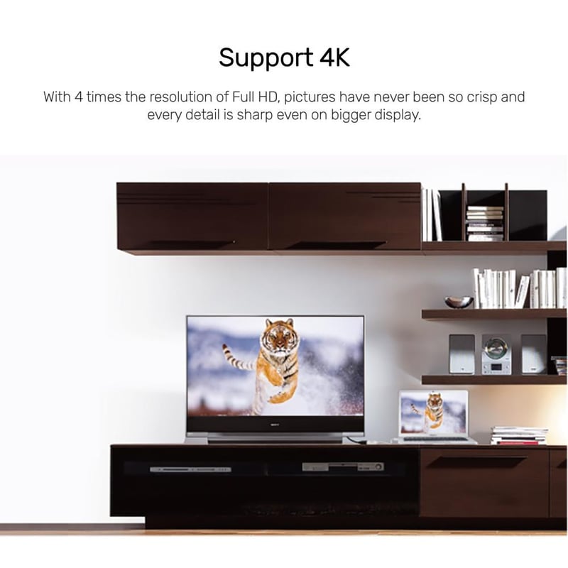 UNITEK DisplayPort to HDMI 1.4 Adapter 4K 30Hz White - 3