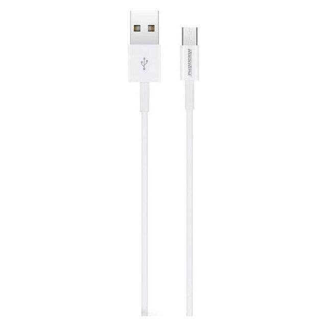 كيبل RockRose Zeta USB-A إلى Micro USB 100cm أبيض - 3