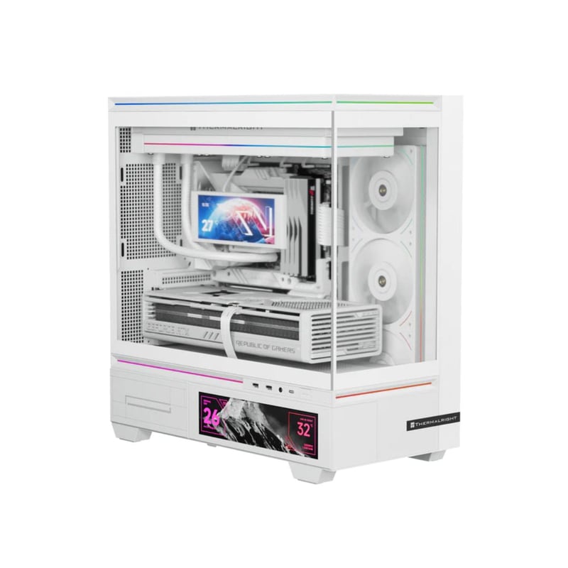 كيس Thermalright Vision Mid-Tower M-ATX أبيض - 1
