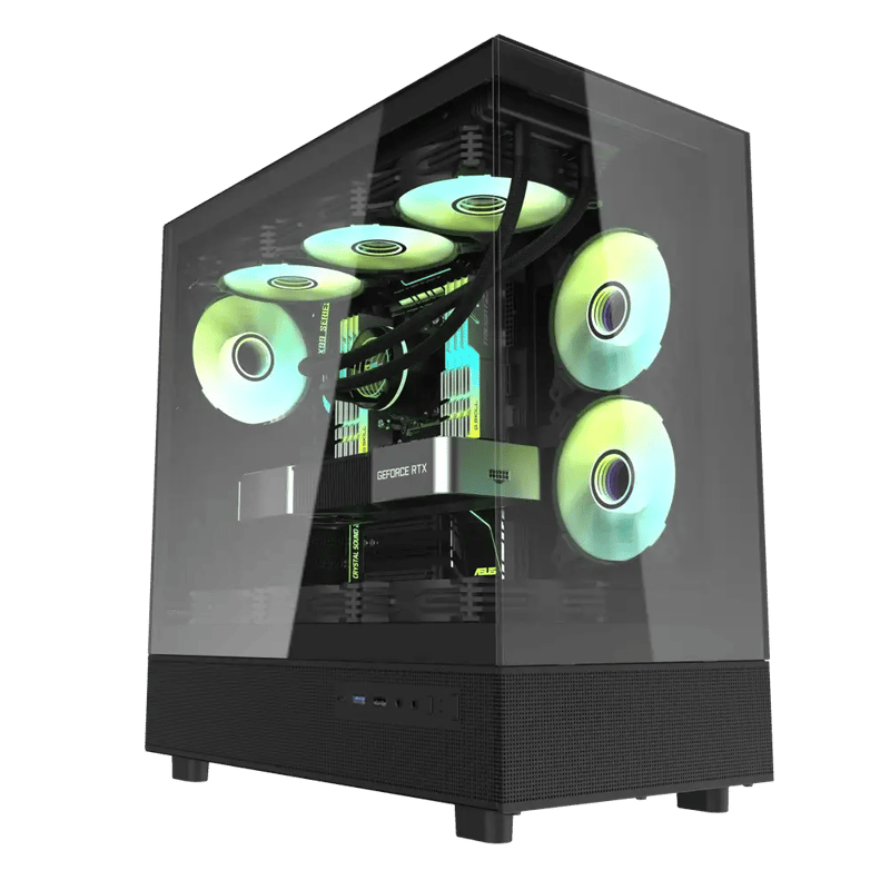 DarkFlash DPX90 Mid-Tower ATX Case Black Tempered Glass - 8