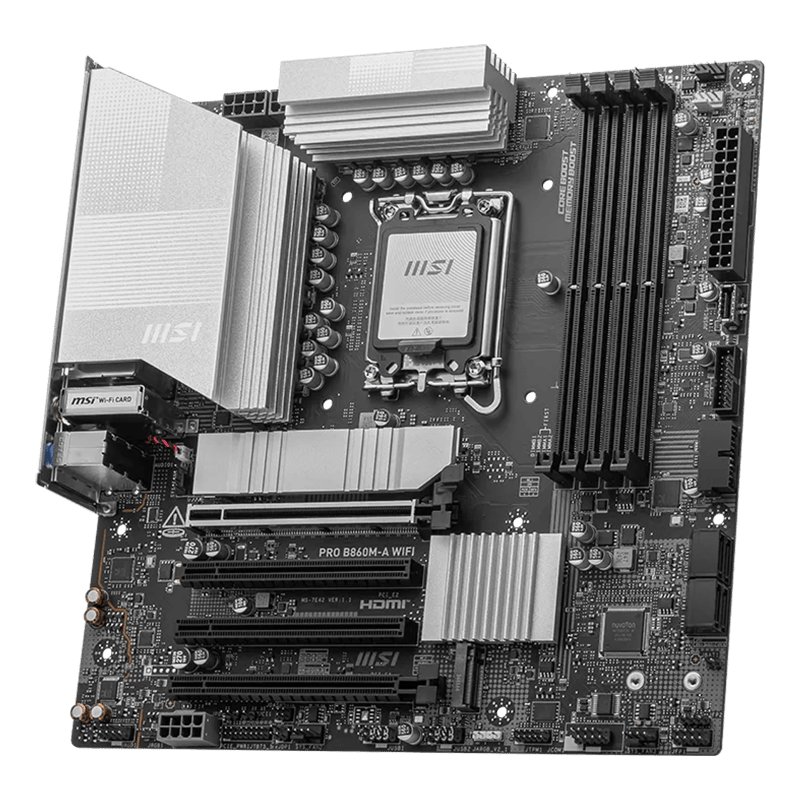 MSI PRO B860M-A WIFI LGA 1851 DDR5 Micro-ATX Motherboard - 3