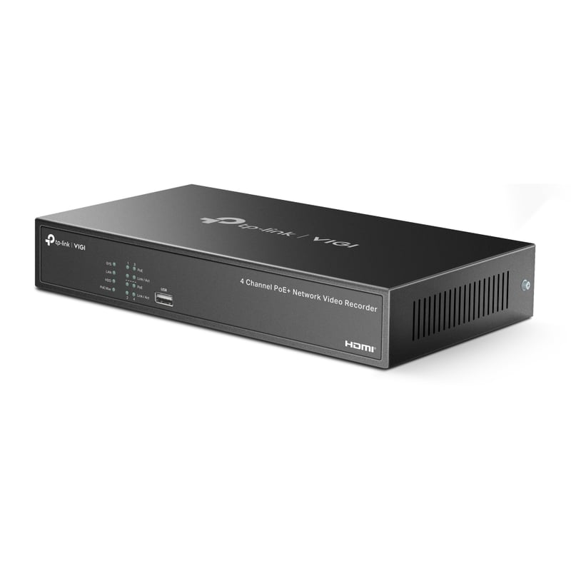 مسجل فيديو شبكي TP-Link VIGI NVR1004H-4P بـ 4 قنوات PoE+ - 5