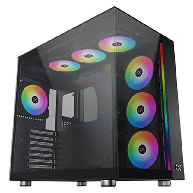 XIGMATEK Aqua Ultra Air Mid-Tower ATX Case Black Tempered Glass - 8