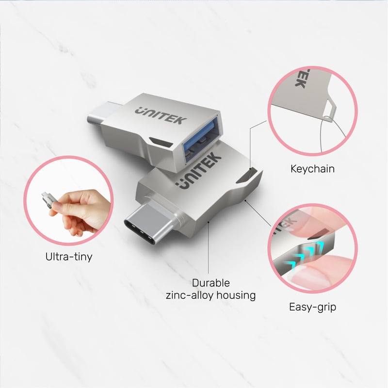 محول USB UNITEK USB-A إلى USB-C - 15