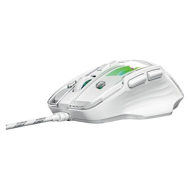 Xtrike Me GM-319 Mouse Wired 6400 DPI White RGB - 3