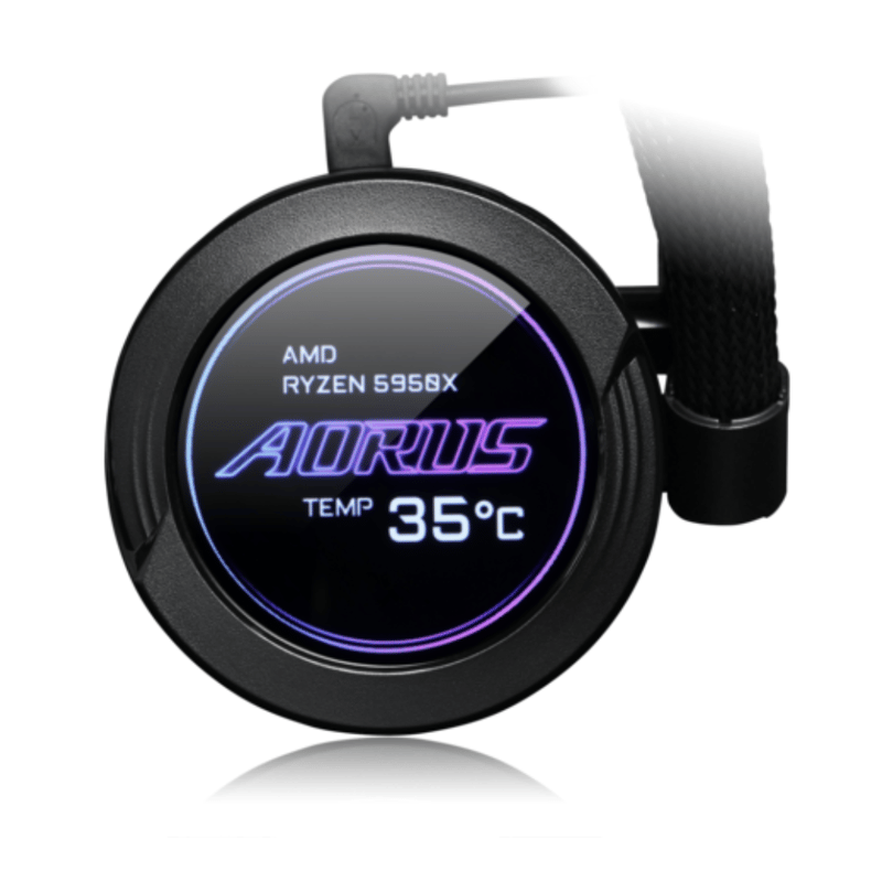 مبرد Gigabyte AORUS Waterforce X 360mm AIO سائل أسود ARGB - 5