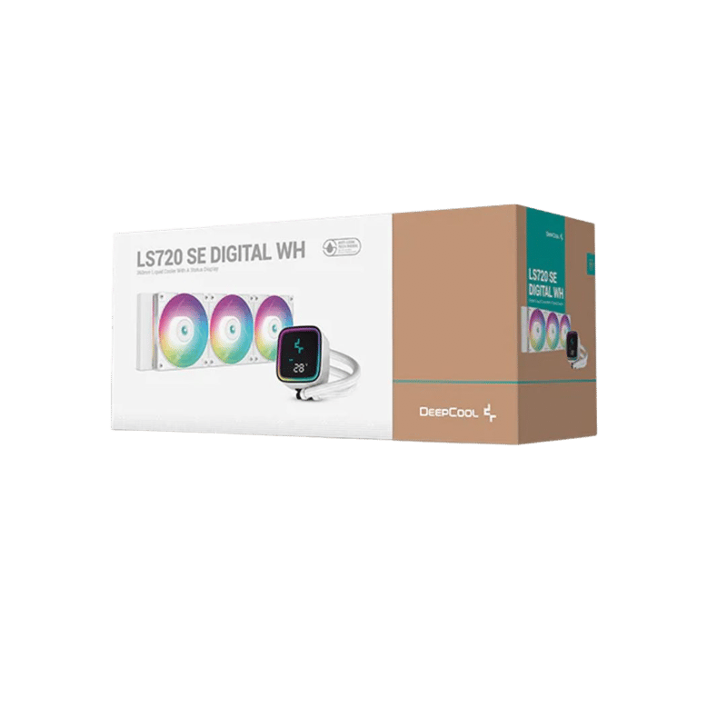 DeepCool LS720 SE DIGITAL 360mm AIO Liquid Cooler White - 8