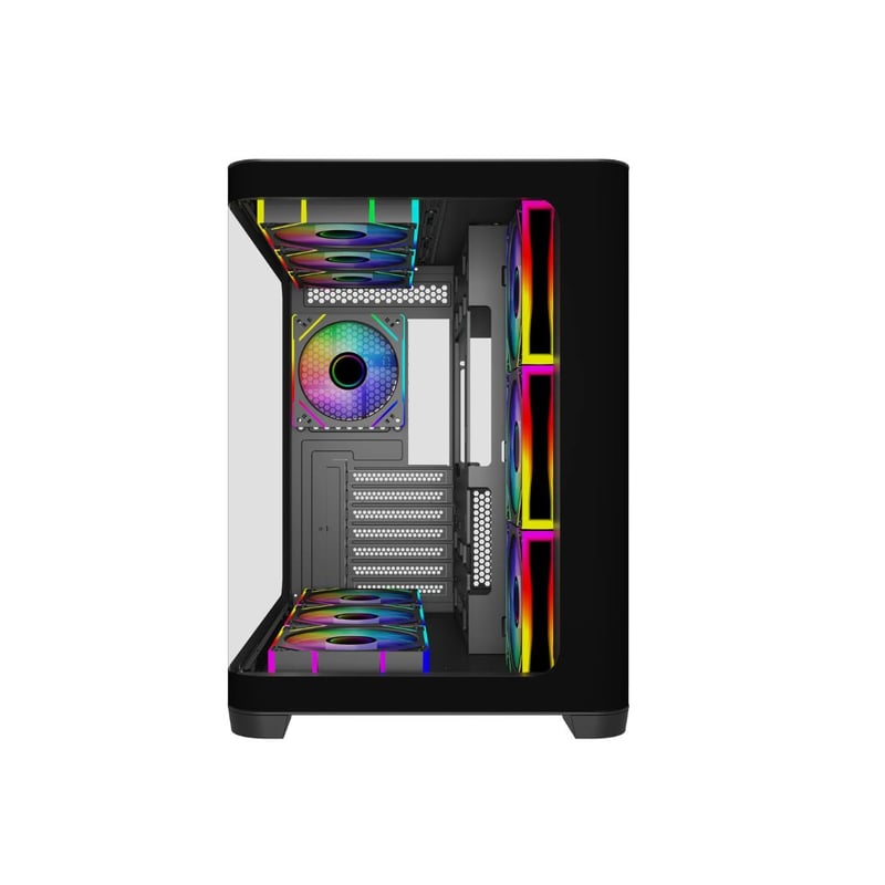 SAMA Neview 2851A Mid-Tower ATX Case Black Tempered Glass - 2