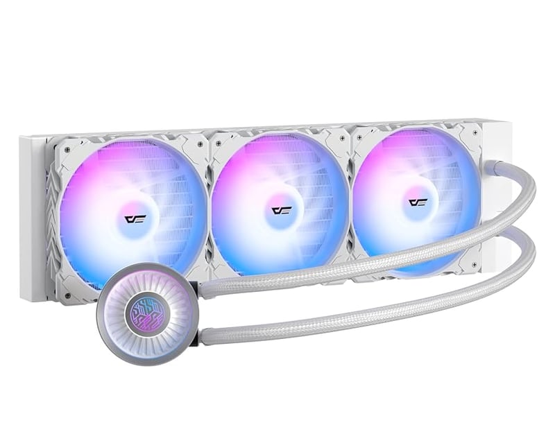 مبرد مائي DarkFlash Radiant DC360 مقاس 360mm AIO لون أبيض - 4