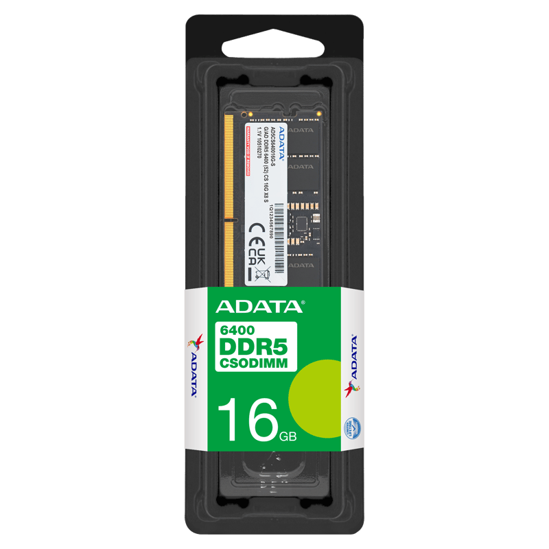 ADATA DDR5 16GB (1x16GB) 6400MHz SO-DIMM Laptop Memory - 3