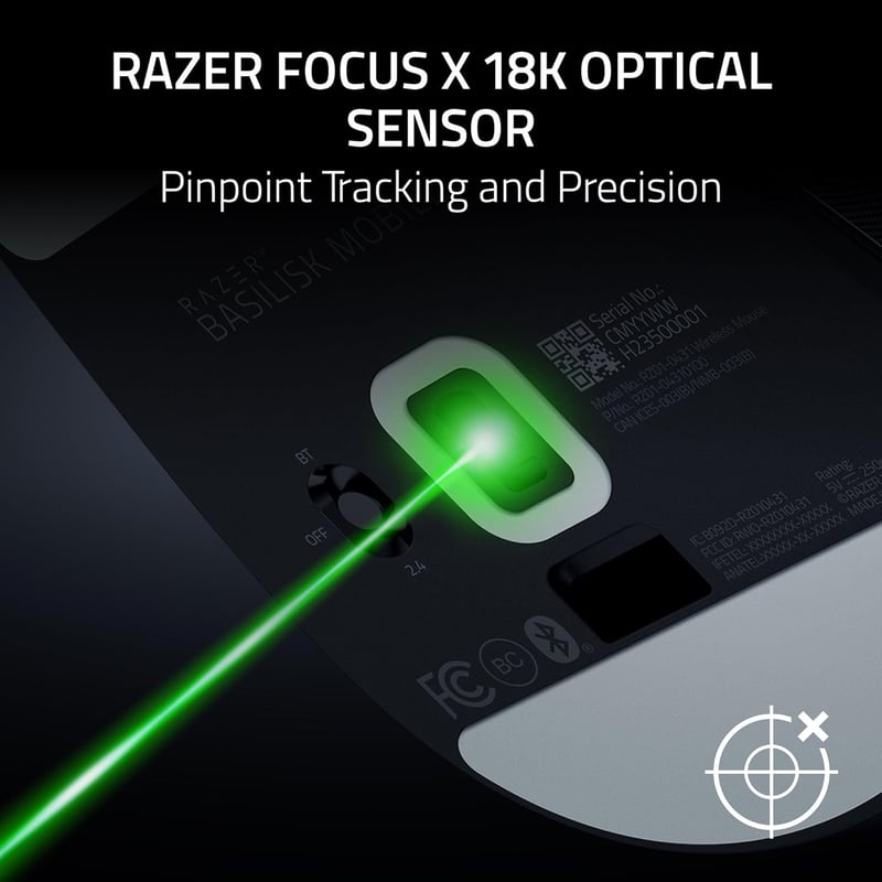 ماوس Razer Basilisk Mobile لاسلكي للألعاب 18K DPI - 4