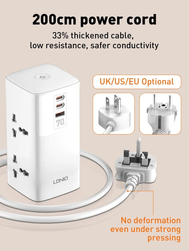 محول LDNIO 70W متعدد الوظائف للمكتب - 11