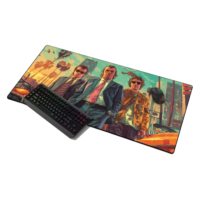 GTA 5 Mouse Pad 90cm x 45cm Large Gaming Mat - 2