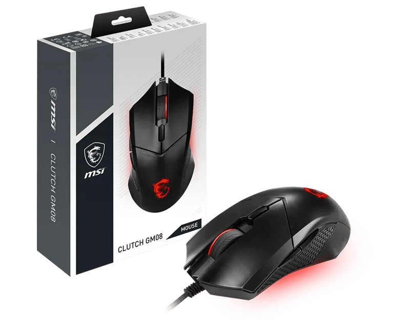 ماوس MSI Clutch GM08 4200 DPI USB سلكي أسود - 6