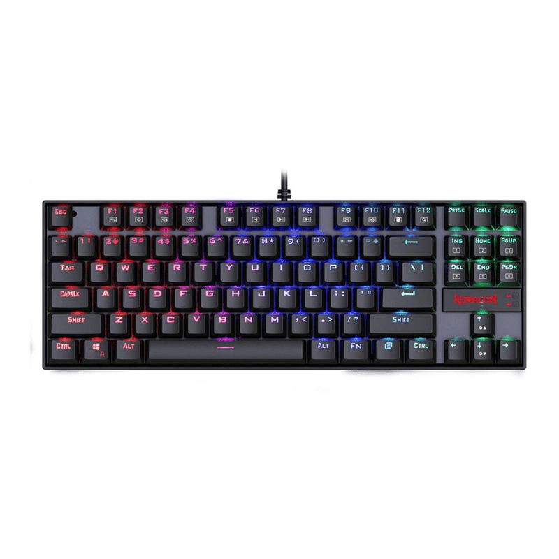 كيبورد Redragon Kumara K552-RGB 80% TKL ميكانيكي سلكي أسود - 2