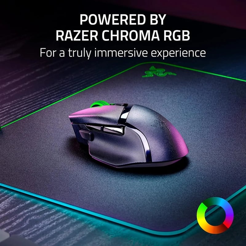 ماوس Razer Basilisk V3 X HyperSpeed 18000 DPI Dual-Mode 9-Button RGB أسود - 3