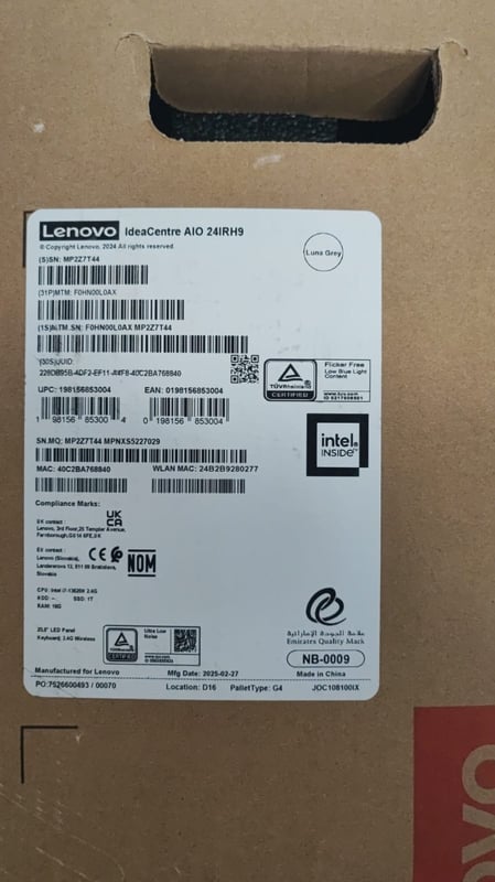 كومبيوتر Lenovo IdeaCentre 24IRH9 i7-13620H 16GB/1TB Intel UHD Graphics أسود - 7