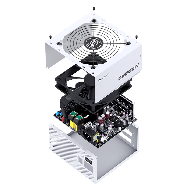Segotep GM850W 850W 80+ Gold Fully Modular ATX 3.1 PSU White - 9