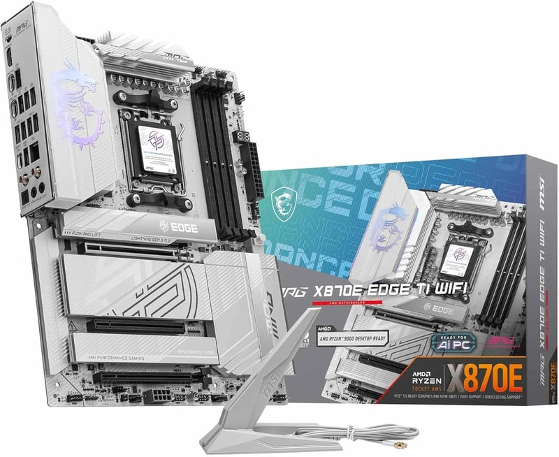 MSI MPG X870E EDGE TI WIFI AMD X870E AM5 ATX Motherboard - 9