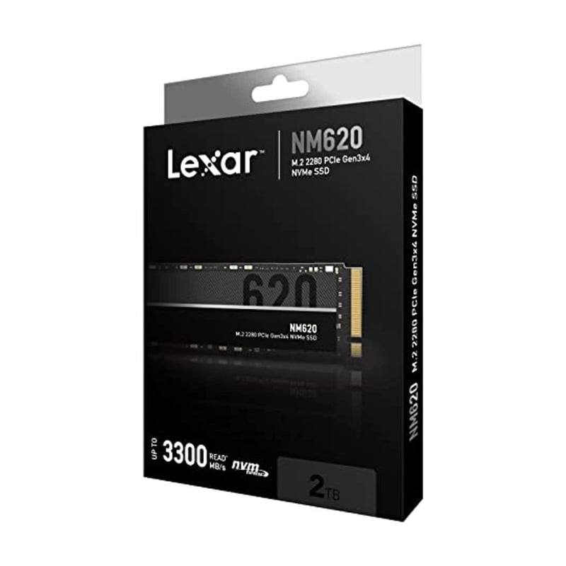 Lexar NM620 512GB NVMe M.2 PCIe 3.0 SSD - 12