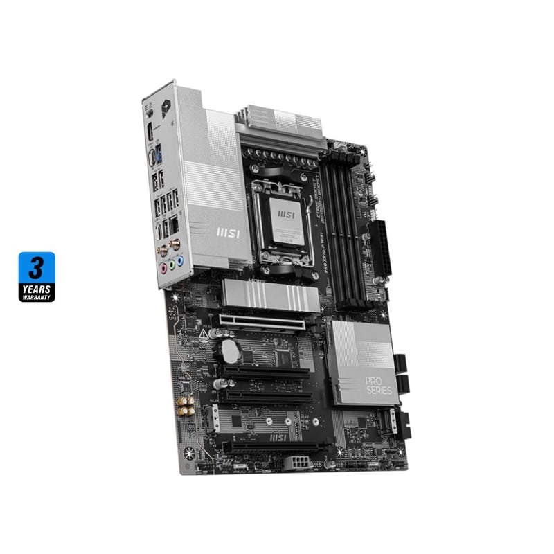 MSI PRO X870-P AMD X870 AM5 ATX Motherboard Silver - 3