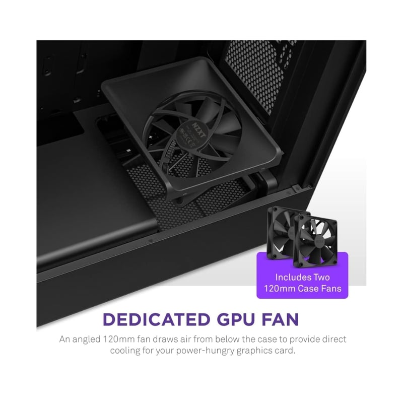 كيس NZXT H5 Flow Edition Mid-Tower Black - 4
