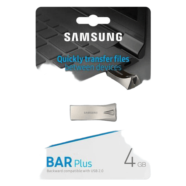 Samsung BAR Plus 4GB USB 3.2 Flash Drive Metal Design - 4