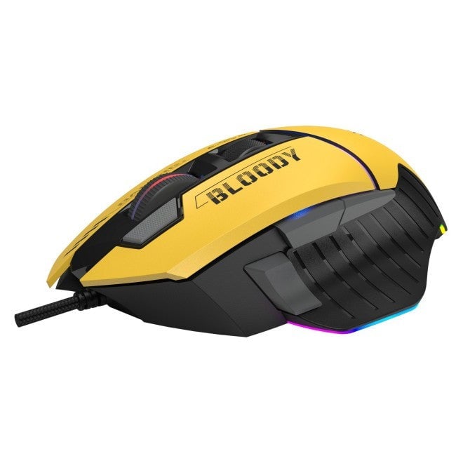 ماوس Bloody W95 Max Sports 12000 DPI سلكي RGB أصفر - 15