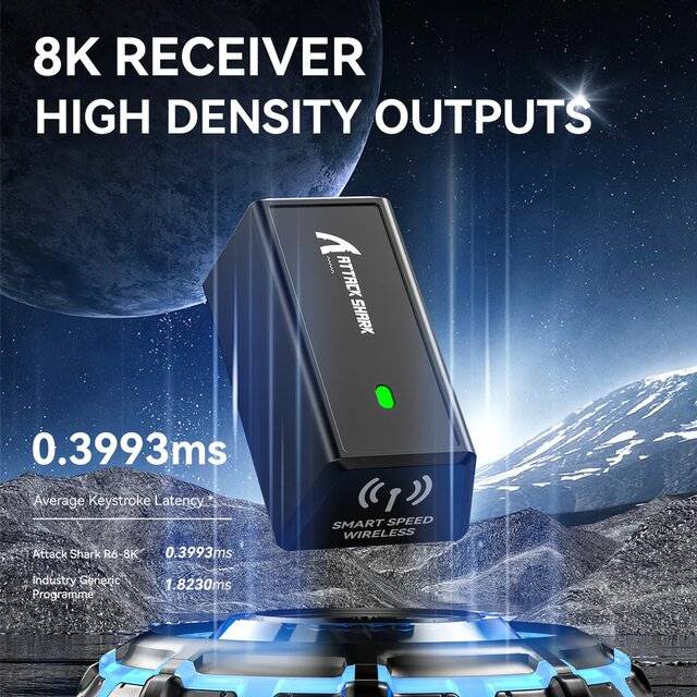 Attack Shark R6 Wireless Gaming Mouse 42000 DPI Black - 2