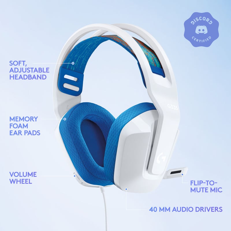 سماعات Logitech G335 سلكي مع ميكروفون أسود - 7