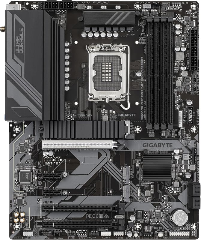 لوحة أم جيجابايت GIGABYTE Z790 D AX بمقبس LGA 1700 ودعم ذاكرة DDR5 بحجم ATX - 3