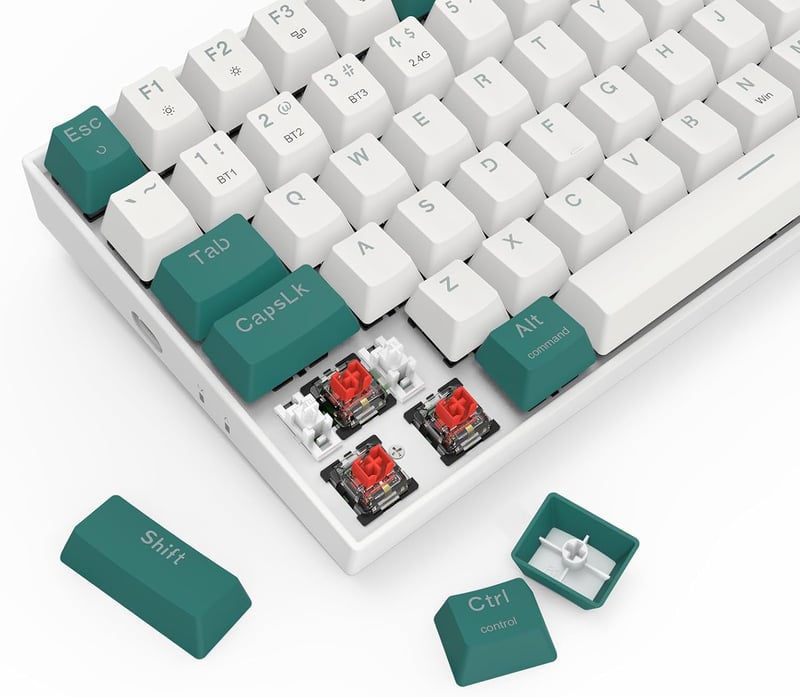 Redragon K678WG PRO TKL Mechanical Red Keyboard Dual-Mode RGB - 4