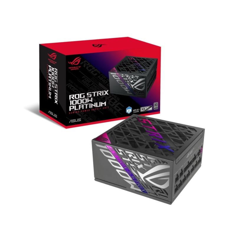 ASUS ROG STRIX GAMING 1000P, Full Modular, 1000W 80+ Platinum, PCIe 5.1, Black - 8