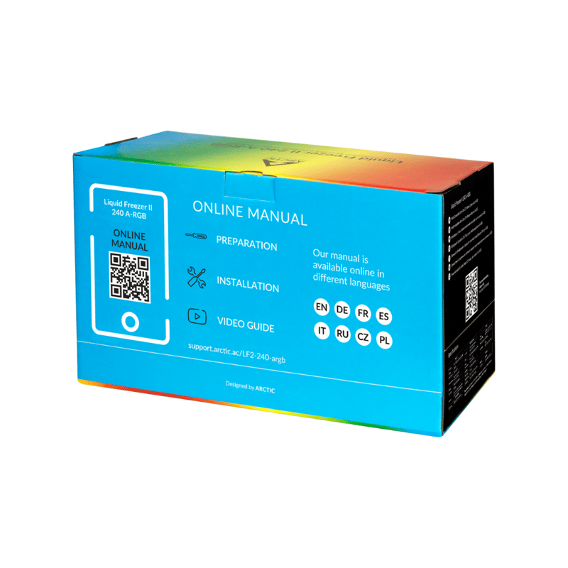 مبرد Arctic Liquid Freezer II 240mm AIO سائل 200W TDP ARGB - 7