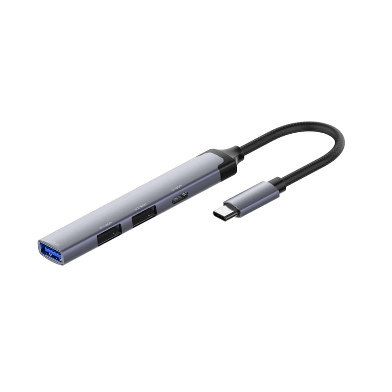 محول USB LDNIO DS-34U 4 في 1 USB-C بـ 1xUSB 3.0 و 3xUSB 2.0 بسرعة 5Gbps - 6