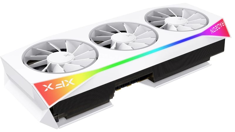 XFX Mercury AMD Radeon RX 9070 XT OC White Magnetic Air Edition 16GB Graphics Card - 3
