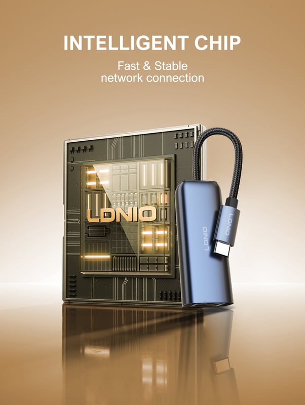محول LDNIO RJ-01C USB-C إلى Ethernet - 9
