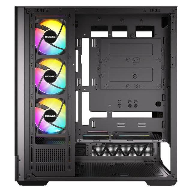 كيس ESGaming Enkido Mid-Tower ATX أسود - 4