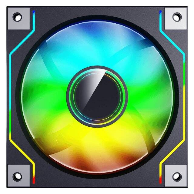 DarkFlash DM20 120mm PWM ARGB Case Fan Black - 5