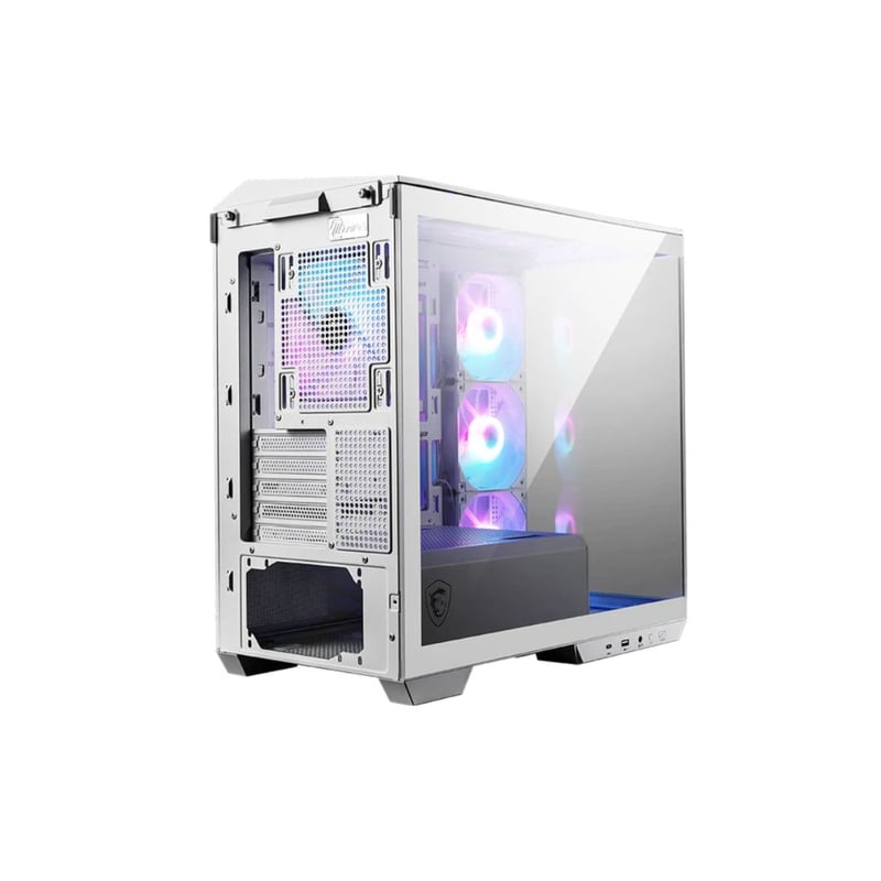 MSI MAG PANO M100R PZ Micro-ATX Case White Panoramic Tempered Glass - 2