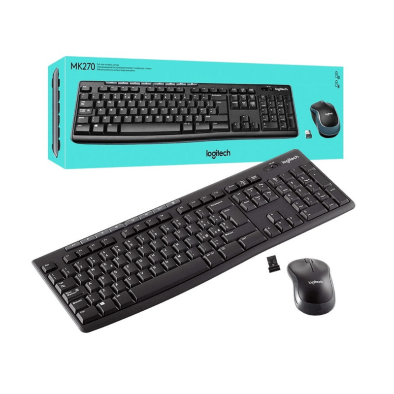 كيبورد Logitech MK270 Full-Size لاسلكي مع ماوس - 4